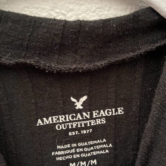 American Eagle - Black Shoulder Cutout Longsleeve - Picture 3 of 3